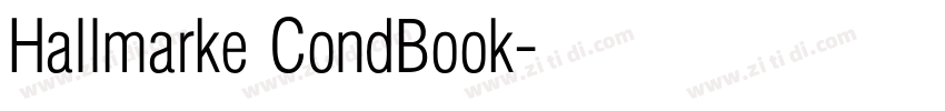 Hallmarke CondBook字体转换